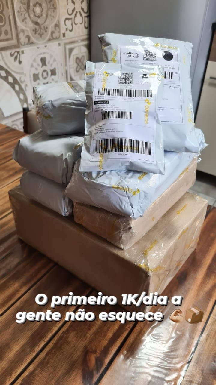 Pacotes do primeiro dia de mil reais em vendas