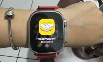 Notificação de venda no relógio